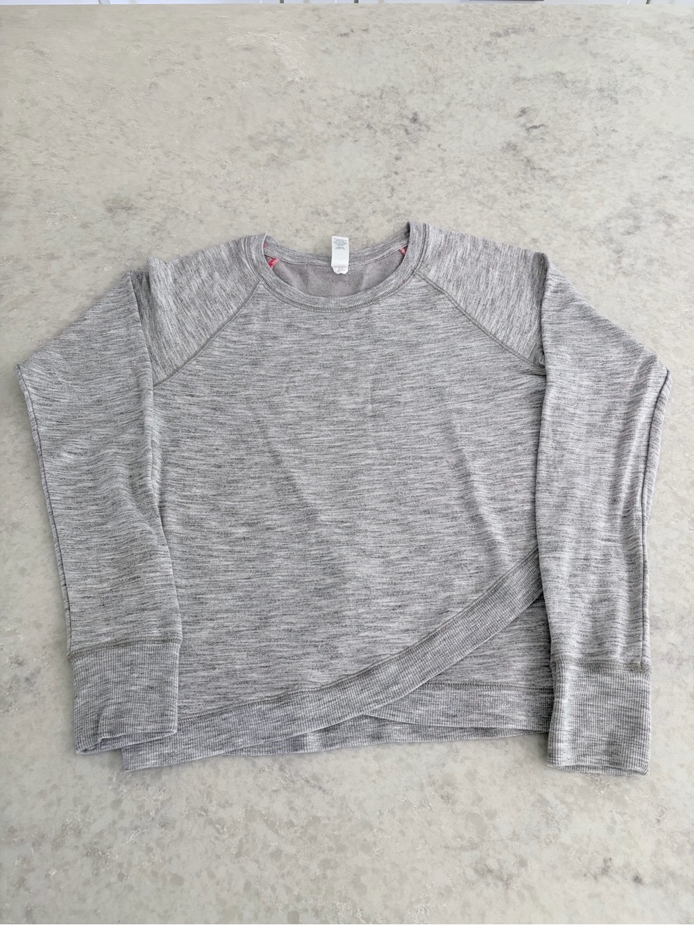 Athleta Girl Criss Cross My Heart Sweatshirt - Gray / Size XL (14)